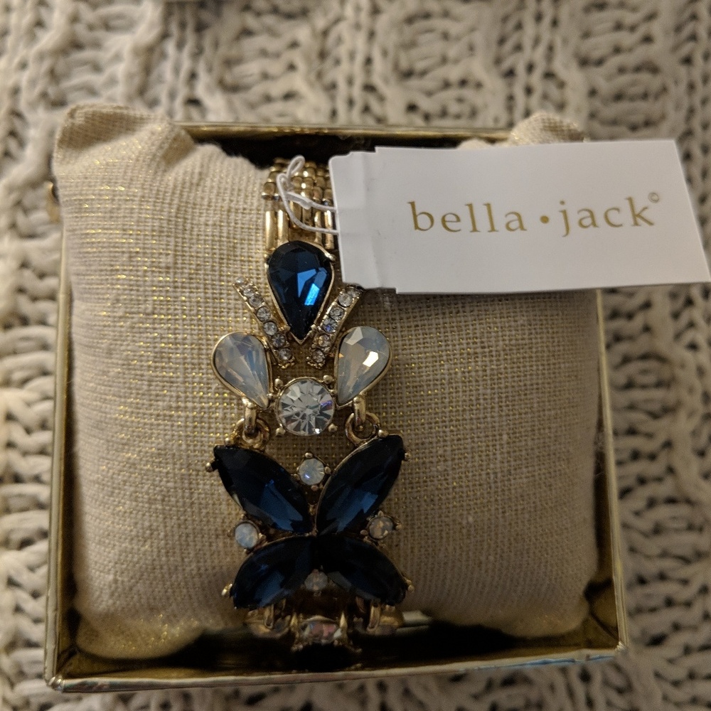 Bella Jack bracelet blue and white jewels NIB